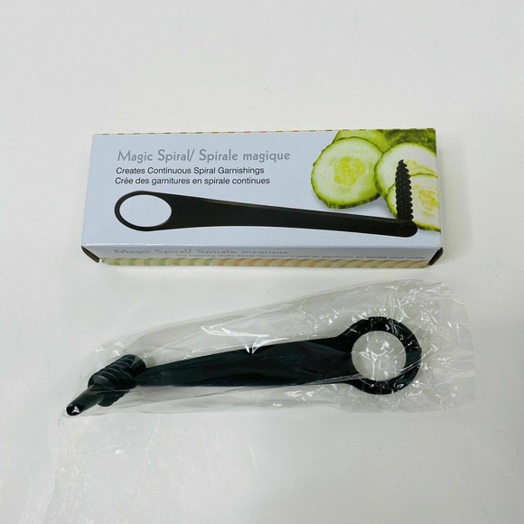 Magic Spiral Fancy Garnish Tool Creates Continuous Spiral Vegetable Garnishings - Picture 2 of 3